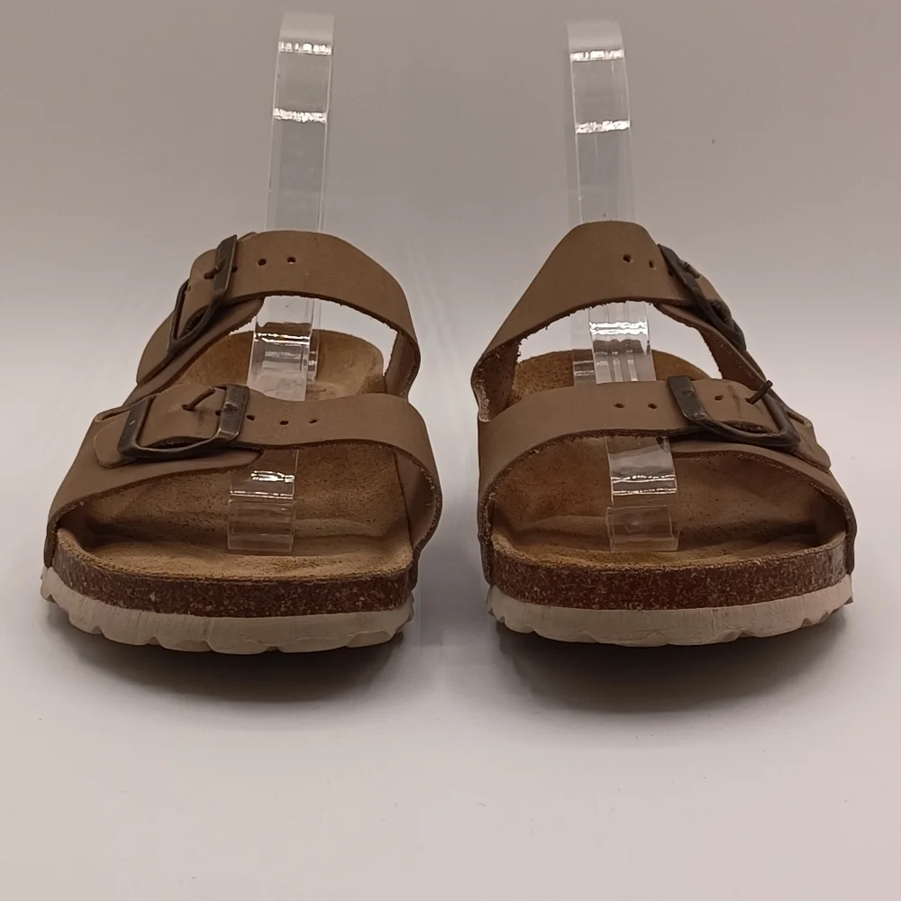 Autenti Leather Sandals w/ Double Straps - Picture 2 of 10